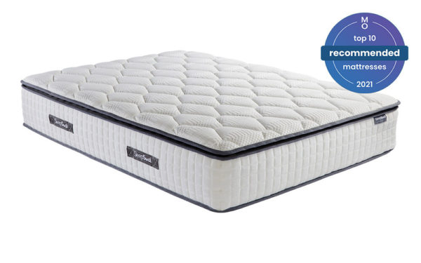 SleepSoul Bliss 800 Pocket Memory Pillow Top Mattress, Double