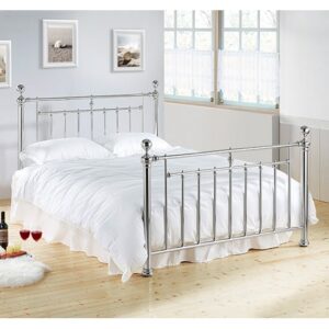 Alexander Metal Double Bed In Chrome