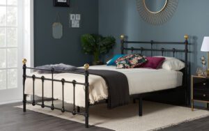 Birlea Atlas Metal Bed Frame, Single, Black