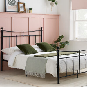 Birlea Emily Metal Bed Frame, Single, Cream