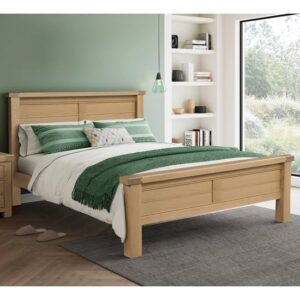 Danville Wooden Double Bed In Oak