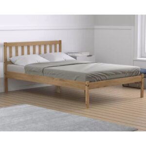 Ladson Wooden Double Bed In Brown