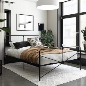 Laurel Metal King Size Bed In Black